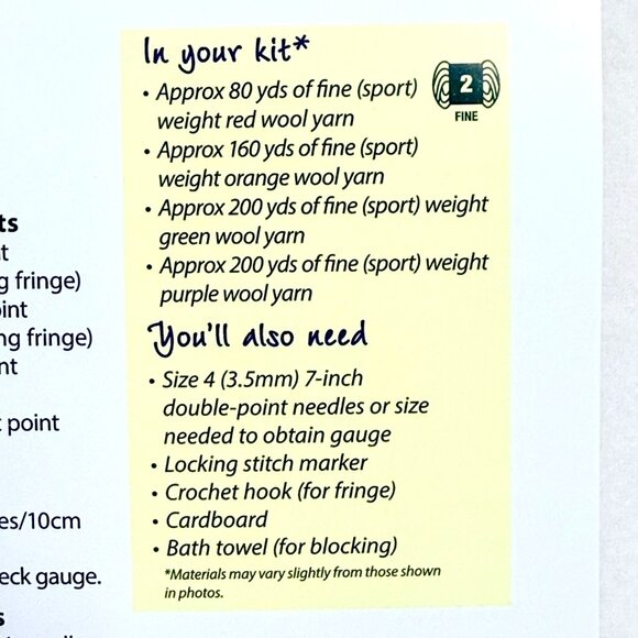 Annies Crochet/Knit Kit Fall Table Toppers w/Yarn & Instructions - New - Picture 12 of 12